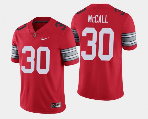 Ohio State Buckeyes Demario McCall Men's #30 Limited 2018 Spring Game Scarlet College Football Jersey 2404CNPP7